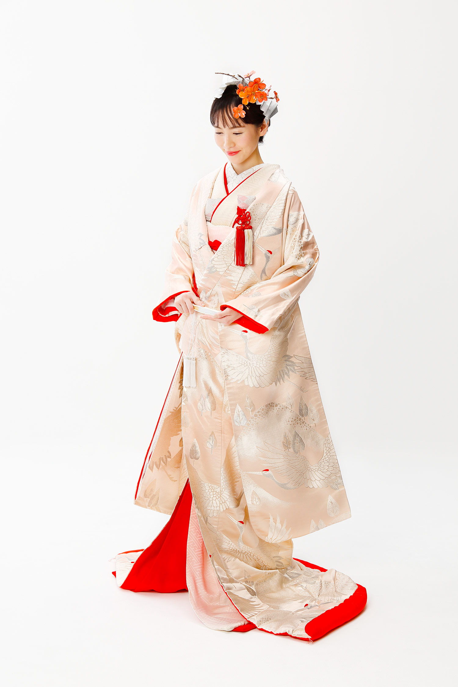 つる　鶴　結婚式　和装　髪飾り 卒業式 簪 かんざし 留袖 成人式　着物　和風