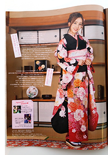 「ジュノン」年末年始号「板野友美さん」着付け